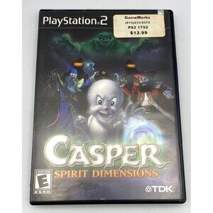 PS2 Casper Spirit Dimensions Video Game 2001 Playstation 2 Tested Manual Case